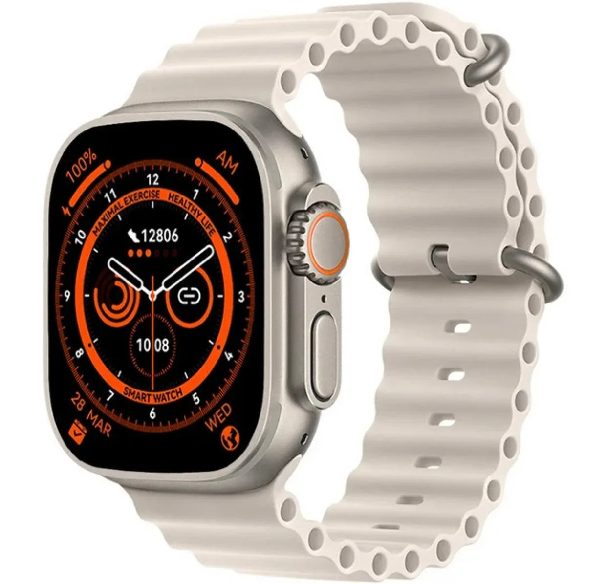 Relógio inteligente c800 ultra Polegada masculino feminino bluetooth chamada esporte fitness smartwatch para apple android telefone